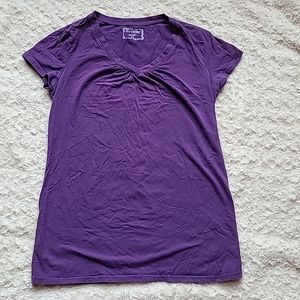 Motherhood Maternity short sleeve t-shirt, purple, size small